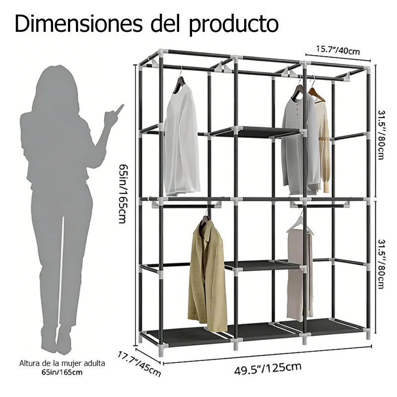 Armario Desmontable con Cubierta Antipolvo