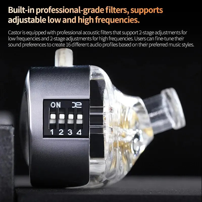 KZ Castor-auriculares intrauditivos HiFi 2DD, dinámicos, de alta gama, sintonizables, con armadura equilibrada, Monitor, auriculares con cancelación